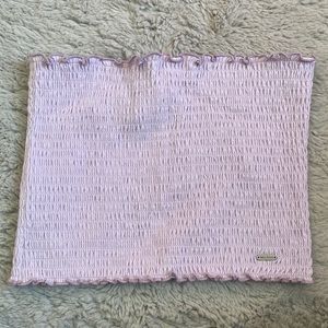 hollister ruffled, lavender tube top